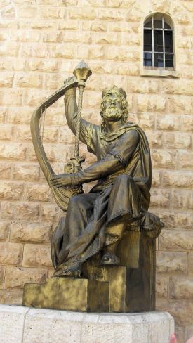 King David statue, Jerusalem, Israel