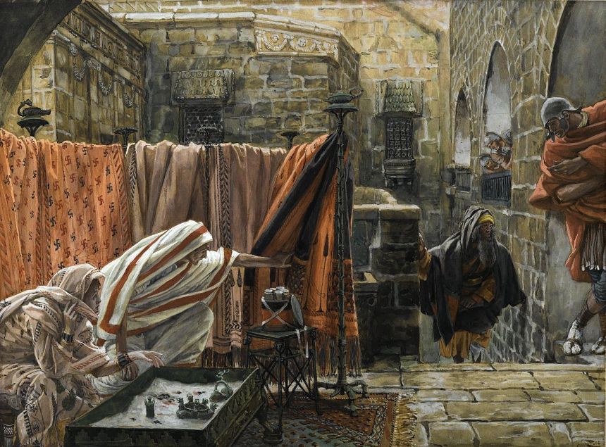 4_Joseph of Arimathaea Seeks Pilate to Beg Permission to Remove the Body of Jesus