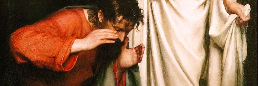 Doubting Thomas. By Carl Bloch_detail3