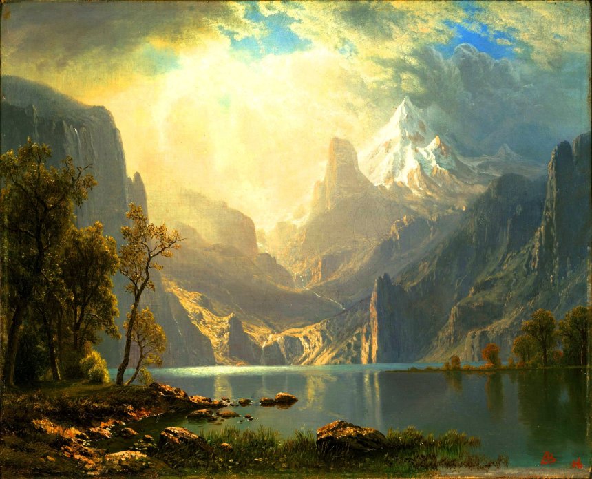 In the Sierras_Lake Tahoe_Albert Bierstadt_MKM